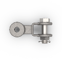 Twisted Clevis Eye HR-16, 180 kN