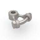 Twisted Clevis Eye HRV-16, 125 kN