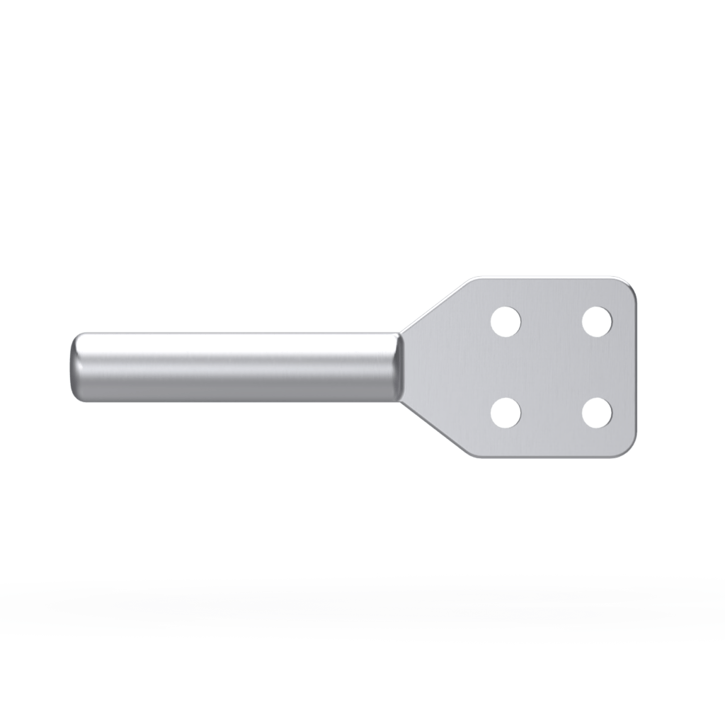 Compression Connector Straight Conductor ⌀19 to Plate 100x100 mm.